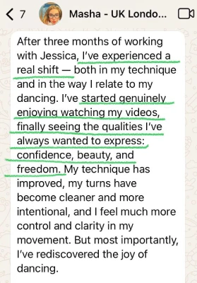 Masha, UK — testimonial